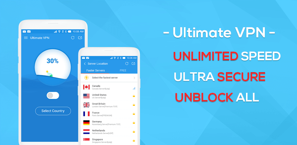 Ultimate VPN v1.1.4.5 MOD APK (Premium Unlocked)