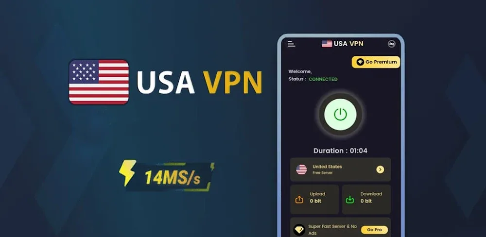 USA VPN v1.1.0.17 MOD APK (Premium Unlocked)