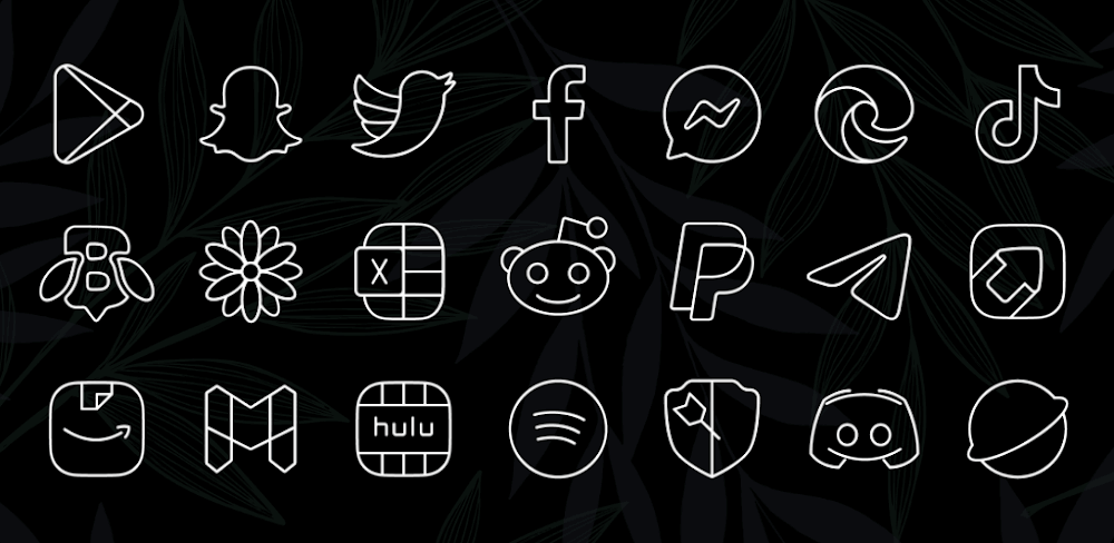 Vera Outline White Icon Pack APK v6.6.5.2 (Full Version)