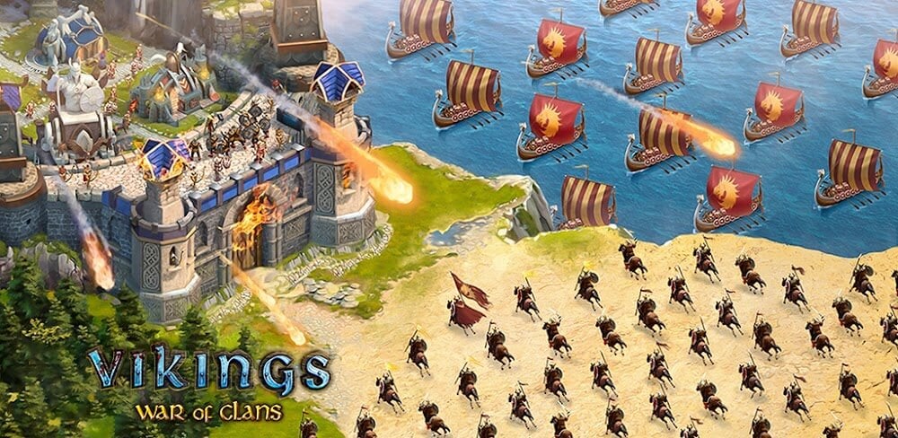 Vikings: War of Clans v6.6.9.5.1114 MOD APK (Speed Multiplier)