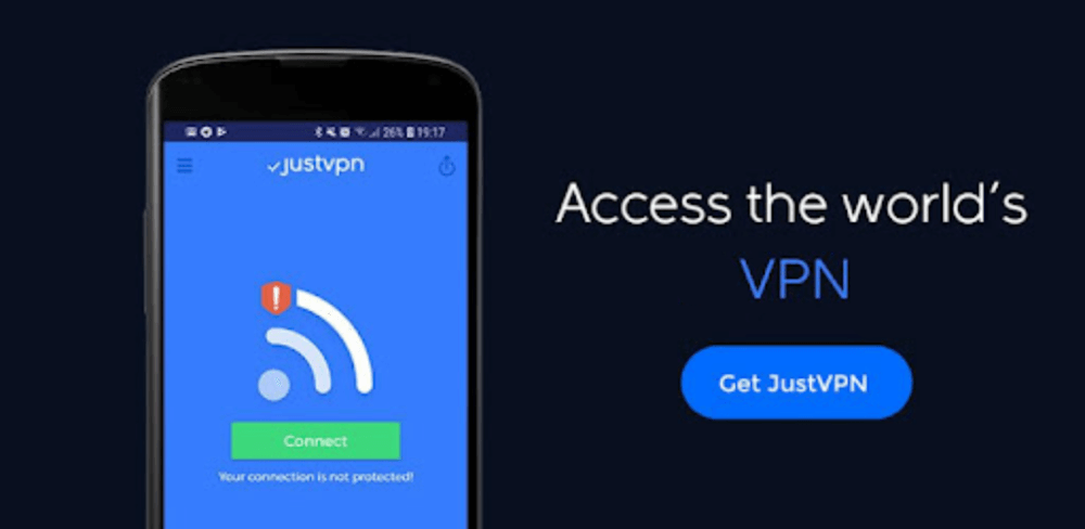JustVPN v1.1.9.4.3 MOD APK (Premium Unlocked)