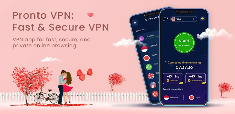 VPN Pronto : Fast & Secure VPN v11.11.4.307 MOD APK (Premium Unlocked)