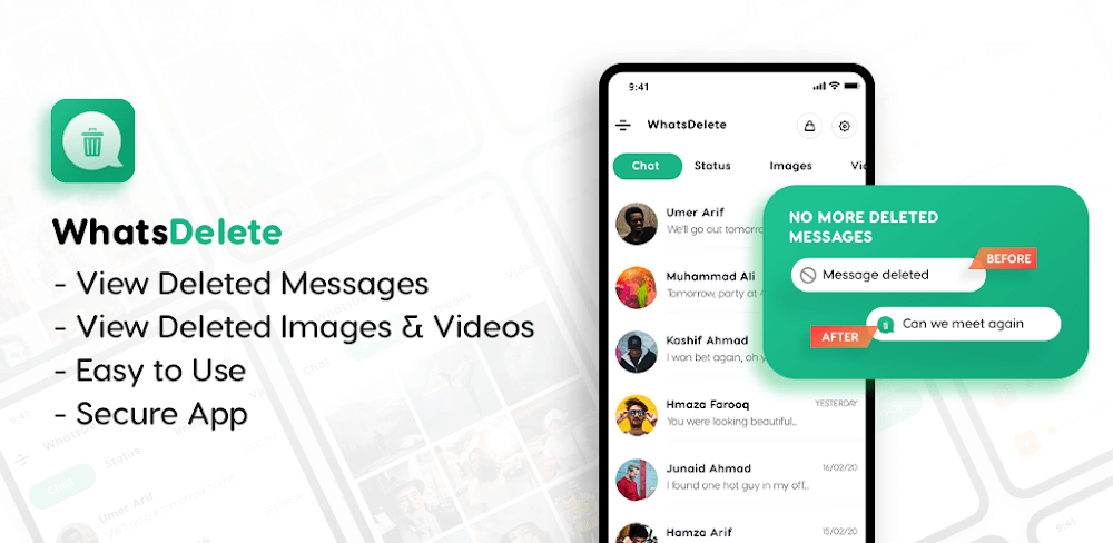 WhatsDelete: Recover Messages v1.1.1.96 MOD APK (Premium Unlocked)