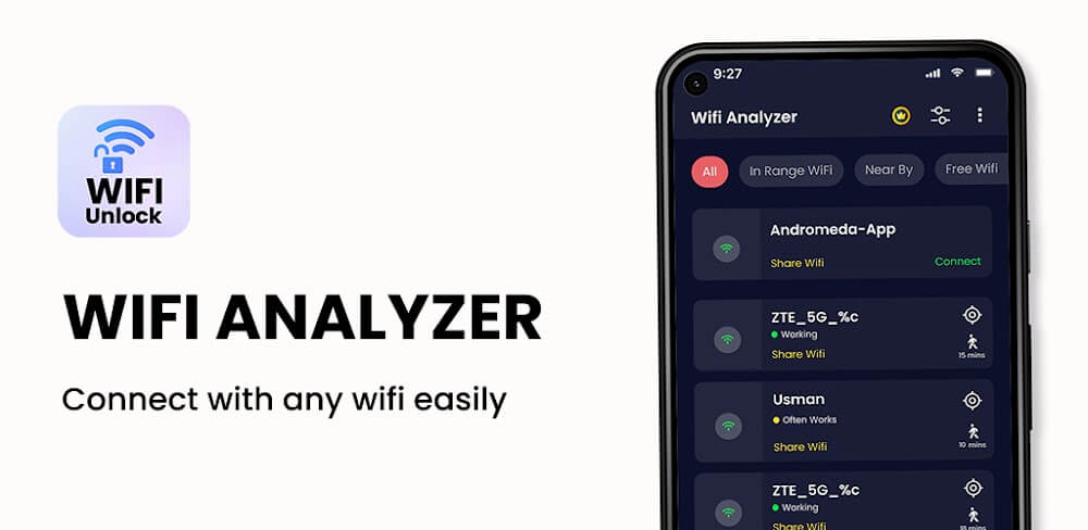 WIFI Analyzer: WIFI Passwords v3.3.9.1 MOD APK (Premium Unlocked)
