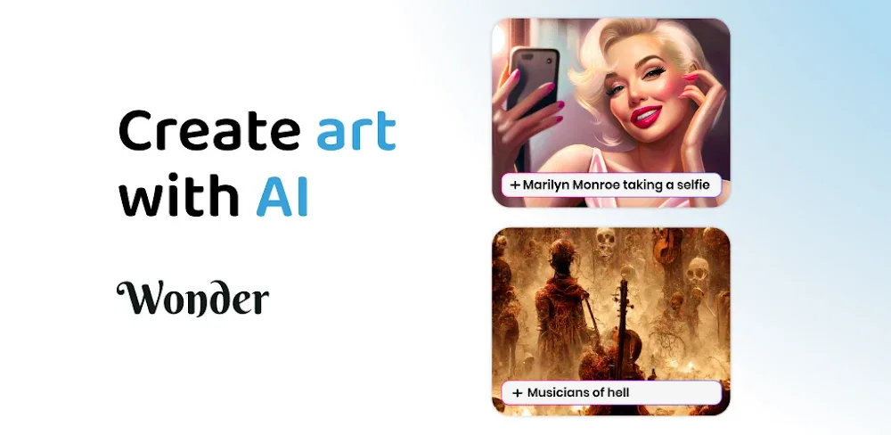 Wonder AI Art Generator v5.5.1.7 MOD APK (Premium Unlocked)