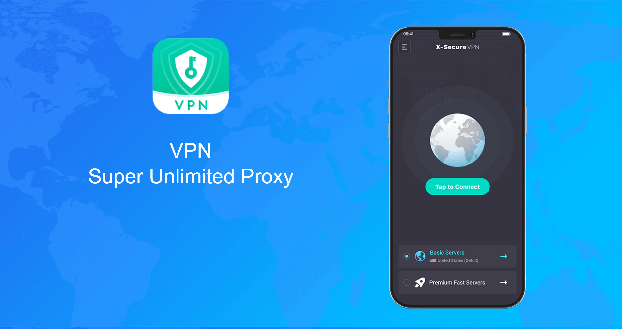 X-Secure VPN Proxy : Fast VPN v1.1.8.6 MOD APK (Premium Unlocked)